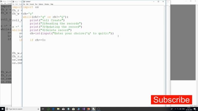 Deleting records from a text file in python смотреть онлайн