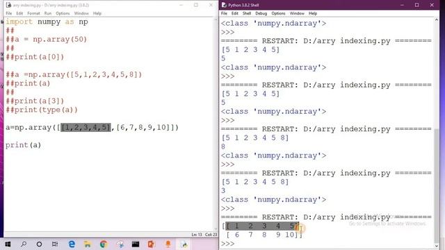 04 NumPy Arrays Indexing in Hindi || Intellectual Creatures ||NumPy Tutorials in Hindi смотреть онлайн