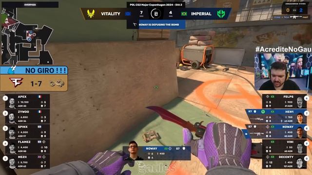 DECENTY JOGANDO MUITO! IMPERIAL vs VITALITY - MELHORES MOMENTOS - PGL CS2 Major Copenhagen смотреть онлайн