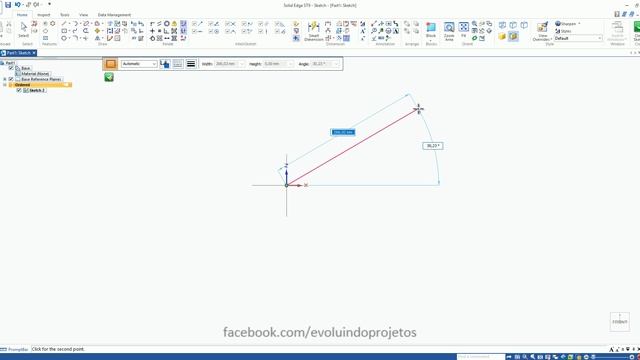 Solid Edge ST9 Part - Sketch (Rectangle e Polygon) смотреть онлайн