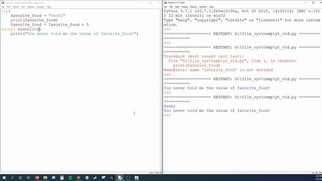 Python For Beginners [2020] - #24 Try Except смотреть онлайн