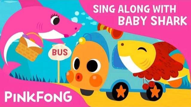 Baby Shark On The Bus | Sing Along With Baby Shark | Pinkfong Songs For Children