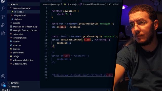 Introdução a Eventos no Javascript - Usando o addEventListener смотреть онлайн
