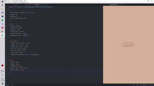 Submit Button With Smooth Loading Animation (HTML & CSS) смотреть онлайн