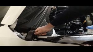 Установка упора капота на Hyundai Creta