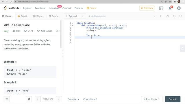 709. To Lower Case | LeetCode Series Solution |Using Python3 | omnyevolutions смотреть онлайн