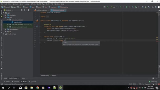 Android Implicit Intent Open Web Browser From App | Java смотреть онлайн