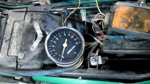 Как подключить Тахометр на Минск от мопеда Delta