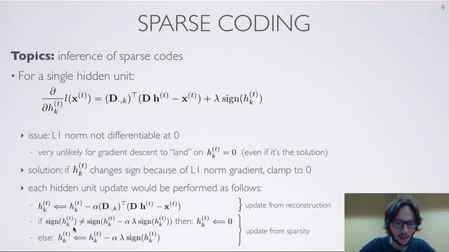 Neural networks [8.2] : Sparse coding - inference (ISTA algorithm) смотреть онлайн