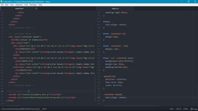 Tutorial Cara Membuat WEB Menggunakan BOOTSTRAP смотреть онлайн