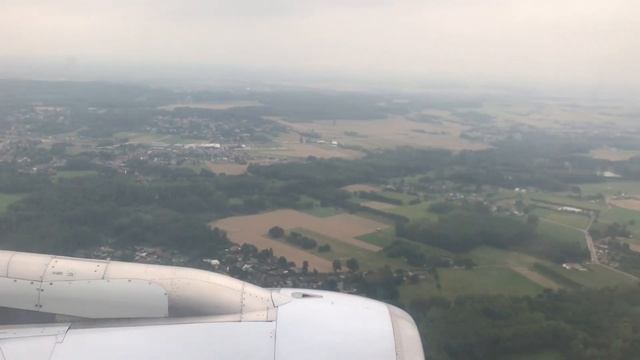 Brussels Airlines A319 Landing At Brussels Airport (BRU)
