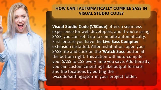 How Can I Automatically Compile SASS in Visual Studio Code? смотреть онлайн