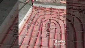 Гараж с тёплыми полами! #гараж #теплыйпол #отопление #стройка