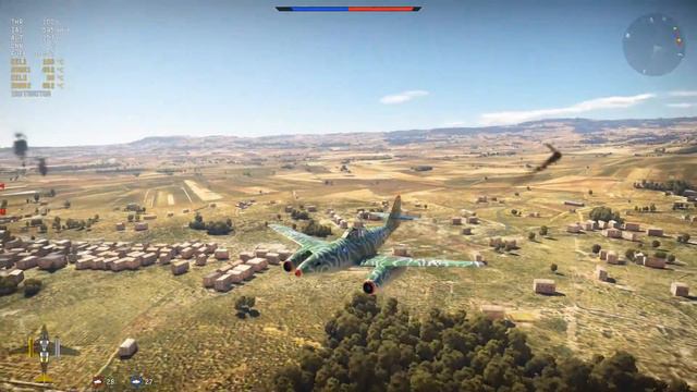 War Thunder - Me 262 A-2a "Sturmvogel" Gameplay смотреть онлайн