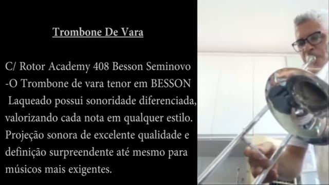 Trombone De Vara C/ Rotor Academy 408 Besson - Seminovo смотреть онлайн