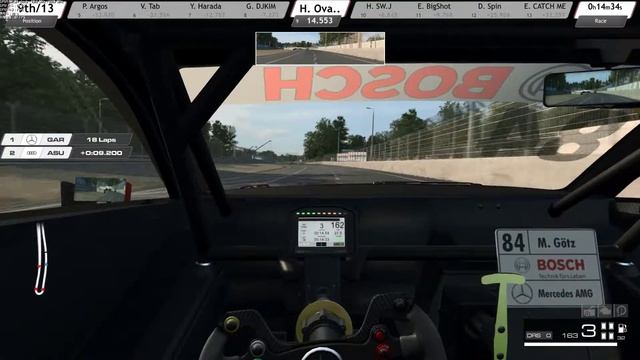 Raceroom Asia 2017 DTM Round 4 Race 2 - Norisring @ DTM Benz C63 2016 смотреть онлайн
