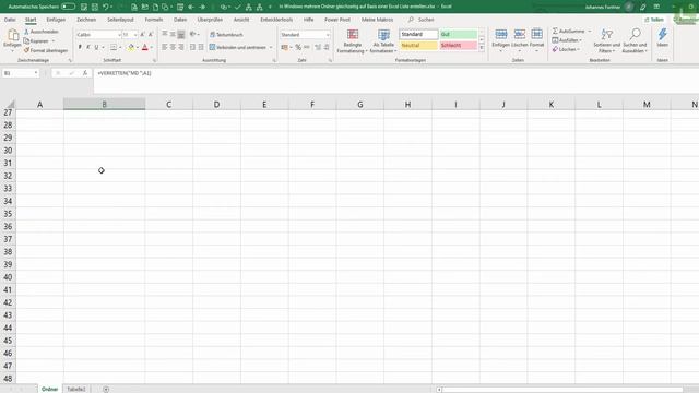 In Windows mehrere Ordner gleichzeitig auf Basis einer Excel Liste erstellenI Excelpedia смотреть онлайн