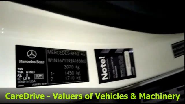 MERCEDES BENZ GLE300D (W1N167) VIN LOCATION / CHASSIS NUMBER LOCATION