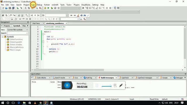 C program to print all the ASCII values and their equivalent characters using a loop. смотреть онлайн