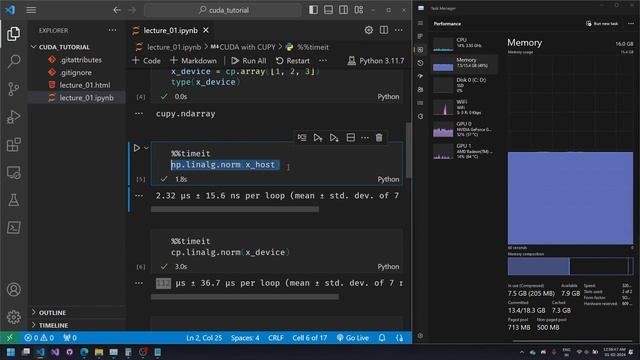 Python CUDA Installation & CUPY | GPU Acceleration Basics 01 смотреть онлайн