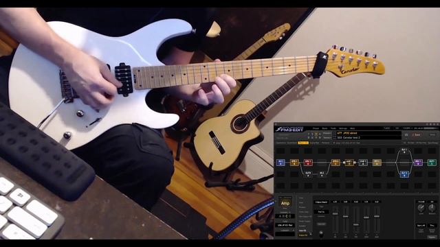 Censtar Mars guitar (FM3, JP2C) Lead tone test shred смотреть онлайн