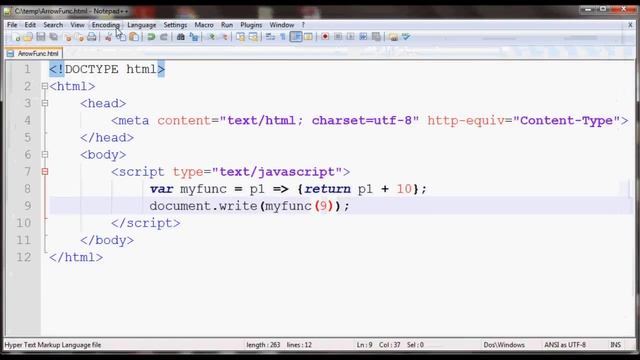 JavaScript Tutorial - Arrow Functions смотреть онлайн