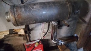 Установил отопитель ОВ-65 в гараже, первый запуск,сильный гул!