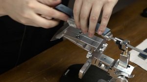 Заточка ножа на точилке TSPROF Kadet Pro (версия Т)