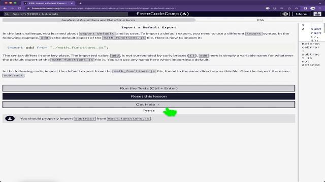 Import a Default Export смотреть онлайн
