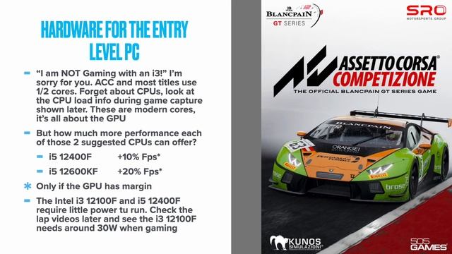 Entry Level PC - i3 12100F + RX 580 8GB @ Assetto Corsa Competizione [1.9.5] [ENG] смотреть онлайн