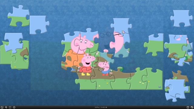 Peppa Pig #1: "Muddy Puddles" - Jigsaw Puzzle Games for Kids смотреть онлайн