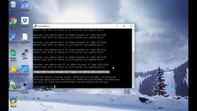Windows 10 using putty to connect to a LINUX system using VNC смотреть онлайн