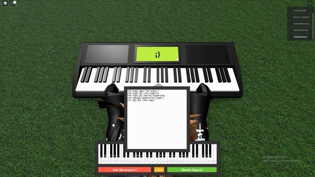 Minecraft Theme Songs on Piano (Roblox) {sheets in link in description} смотреть онлайн