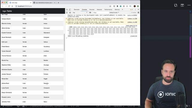 How to Create Data Tables with Ionic 4 смотреть онлайн