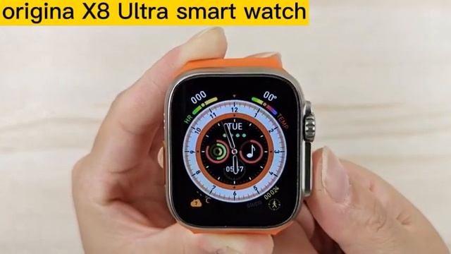 Original X8 Ultra Smart Watch Series 8 NFC Body Temperature Monitor Bluetooth Call Calculator смотреть онлайн