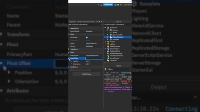 How to make a Starter Character in Roblox studio #shorts смотреть онлайн