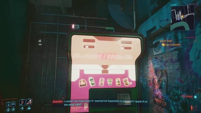 CYBERPUNK 2077 Secret Job Brendan !!!! Talking Vending Machine смотреть онлайн