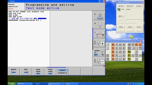 CNC Simulator Heidenhain ITNC 530, configuration, konfiguracja смотреть онлайн
