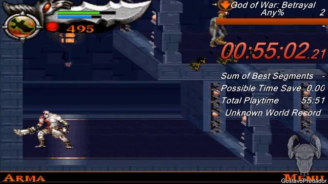 GOD OF WAR BETRAYAL - SPEEDRUN - PSP/JAVA смотреть онлайн