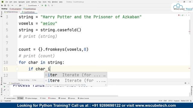 Python Program to Count the Number of Each Vowel [English] смотреть онлайн