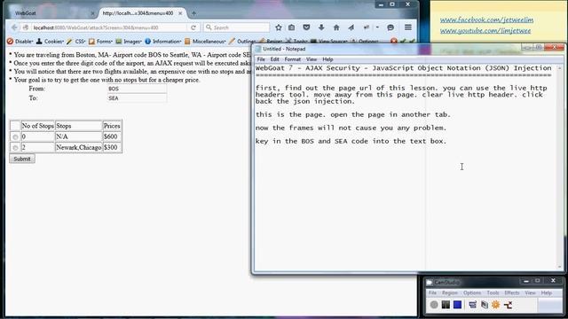 JSON Injection Webgoat смотреть онлайн