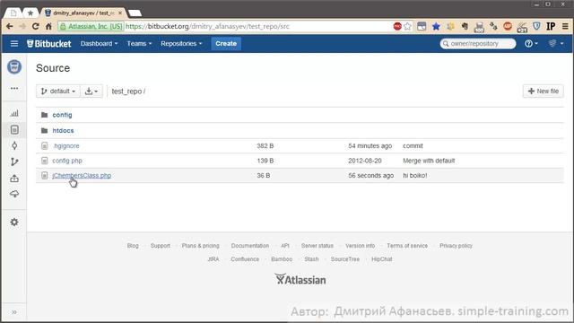 Mercurial Hg. Клонирование репозитория. Работа в команде смотреть онлайн