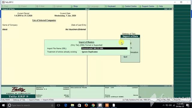 Excel To Tally | Import vouchers from excel to tally | how to import entry from excel to tally смотреть онлайн