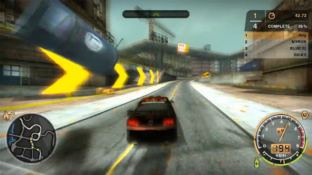 NFS Most Wanted: Прохождение за Рога Blacklist 11 Гонка №1 [PC] смотреть онлайн