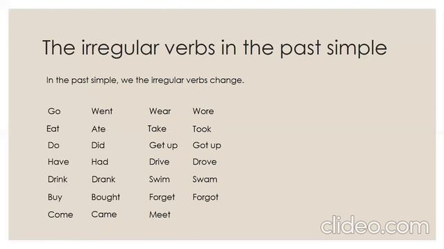 past simple affirmative part 1 смотреть онлайн