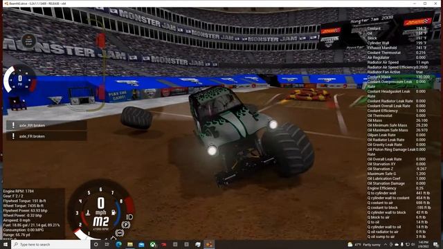BeamnNG Monster Jam Grave Digger And Overkill Invade Atlanta PURE SOUND смотреть онлайн