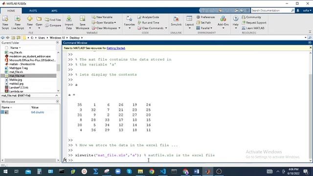 Convert Data from .mat File to Excel смотреть онлайн