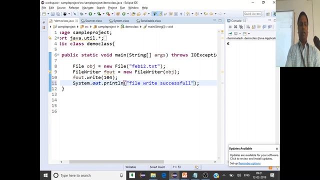 Java #20 FileWriter, InputStreamReader,OutputStreamWriter, Object Serialization and De-serializatio смотреть онлайн