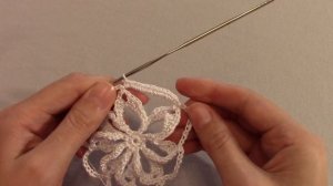 Вязание крючком/Маленькая салфетка для начинающих