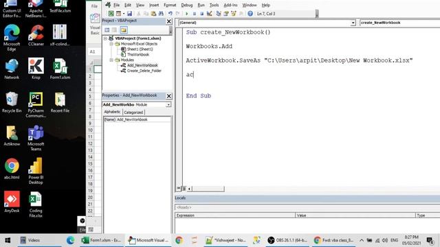 Create and Delete Workbook (Add NewWorkbook) Using VBA in Hindi смотреть онлайн